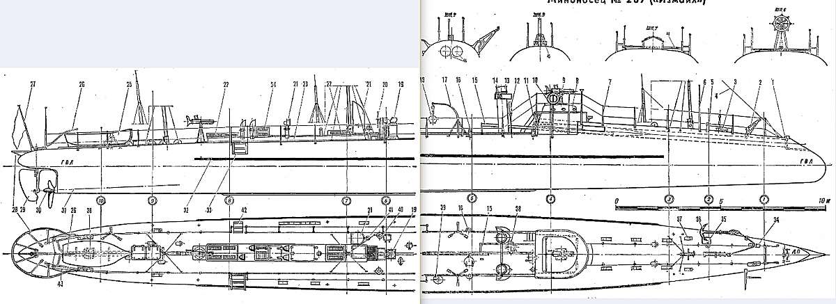 plan steam War Torpedo boat Izmail (No 267) 1886.jpg